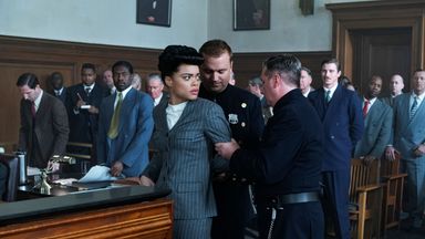 Andra Day as Billie Holiday in The United States vs Billie Holiday. Pic: Paramount Pictures Corporation/ Sky UK